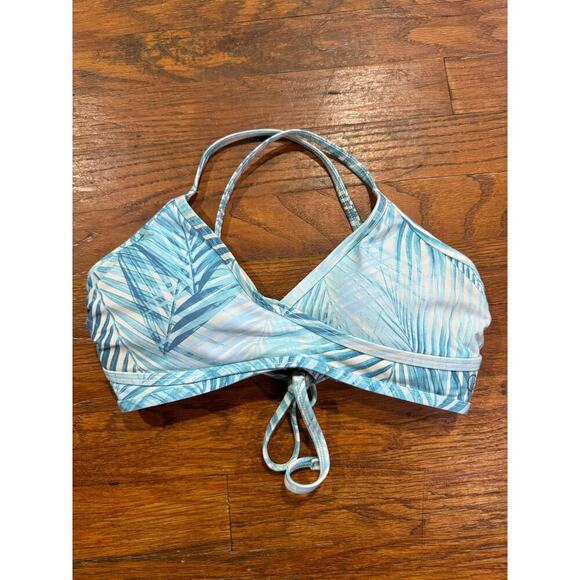 Calia by Carrie Underwood Other - Calia by Carrie underwood tie back bikini top in soft palms blue size xs